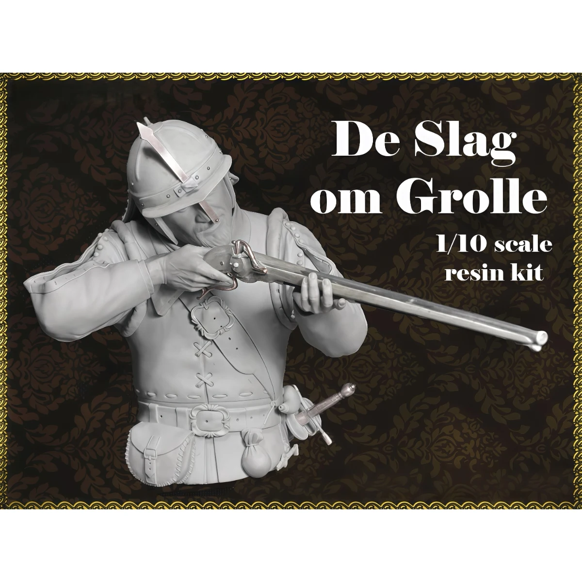 1/10 scale resin unpainted model kit, military theme, bust, Battle of Groler unassembled and unpainted GK, 1648X