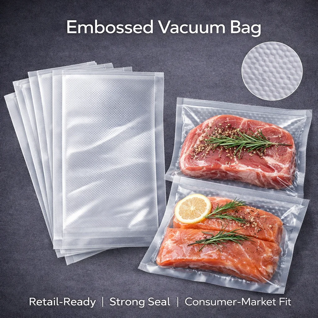 11x16in 800pcs Vacuum Bag Heat Sealable Jelly Salad Safe Food Packaging Bags Transparent Waterproof Moisture Proof Recyclable