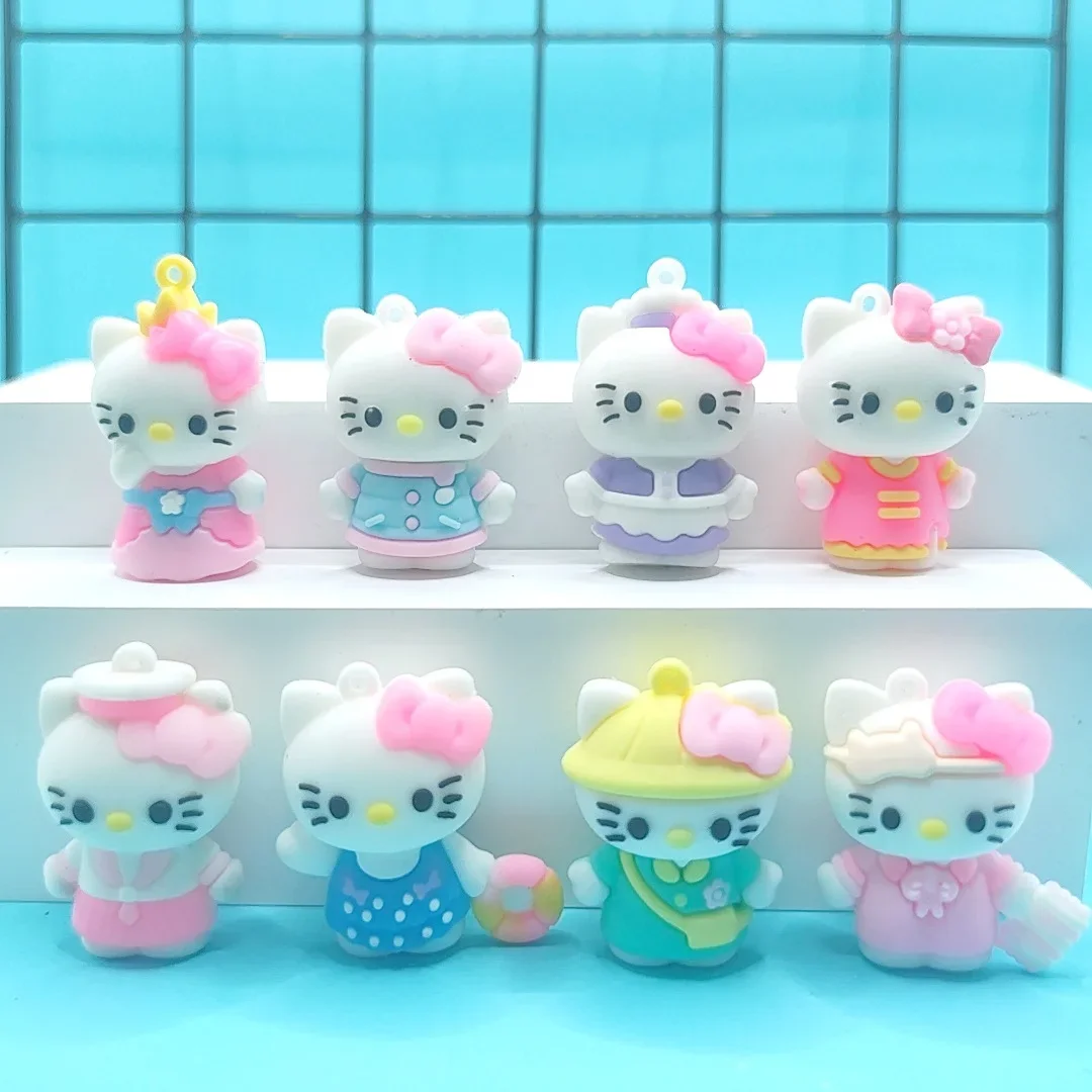 

New KT Cat Keychain Pendant Doll, Sanrio Cat Pendant, Dropping Glue, Katie Cat Keychain Pendant