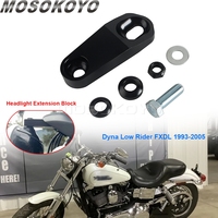 Front Headlight Adjustable Bracket Relocation Kits For Harley FXDL Dyna Low Rider LowRider 1993-2005 Headlamps Extension Block