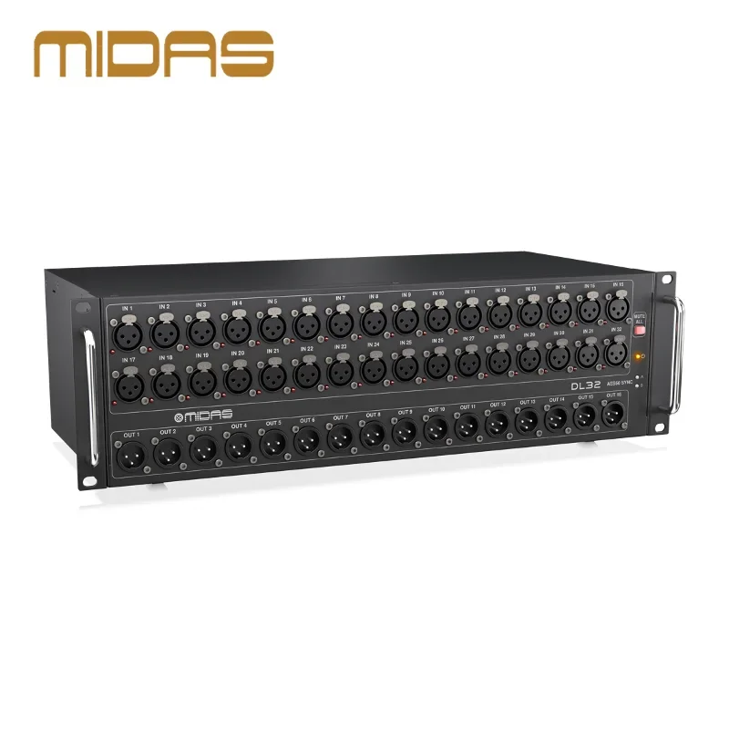 Midas DL32 Digital Mixer Professional 32 MIAS Designs Audio Pre-amplification Speaker Sound Console Interface Box