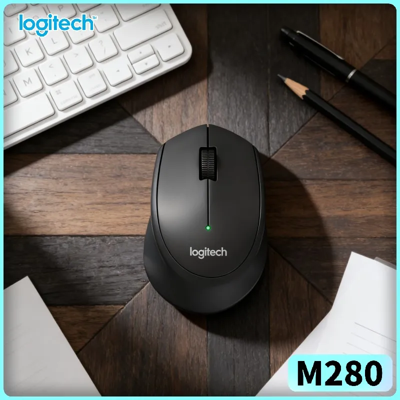 Logitech M280 Wireless Optical Mouse Anti-Dust Sensor 2.4GHz 1000 DPI Precise Cursor for PC Windows Mac