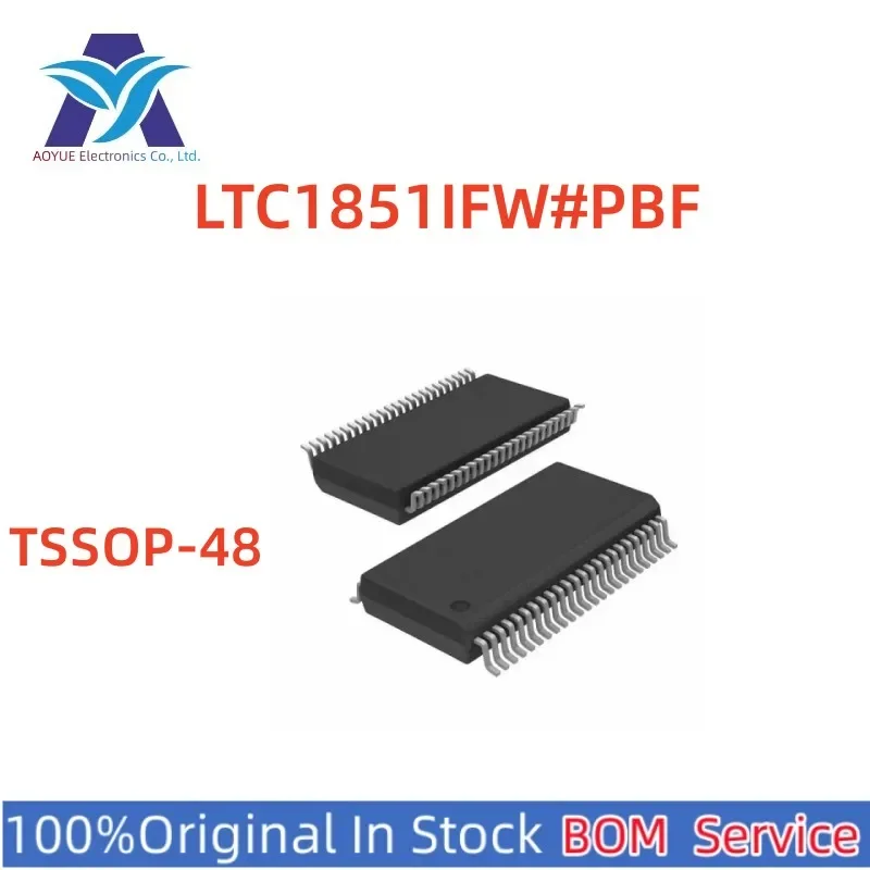 LTC1851  LTC1851IFW#PBF 1851 TSSOP-48 Eight-way analog-to-digital converter Chips ic