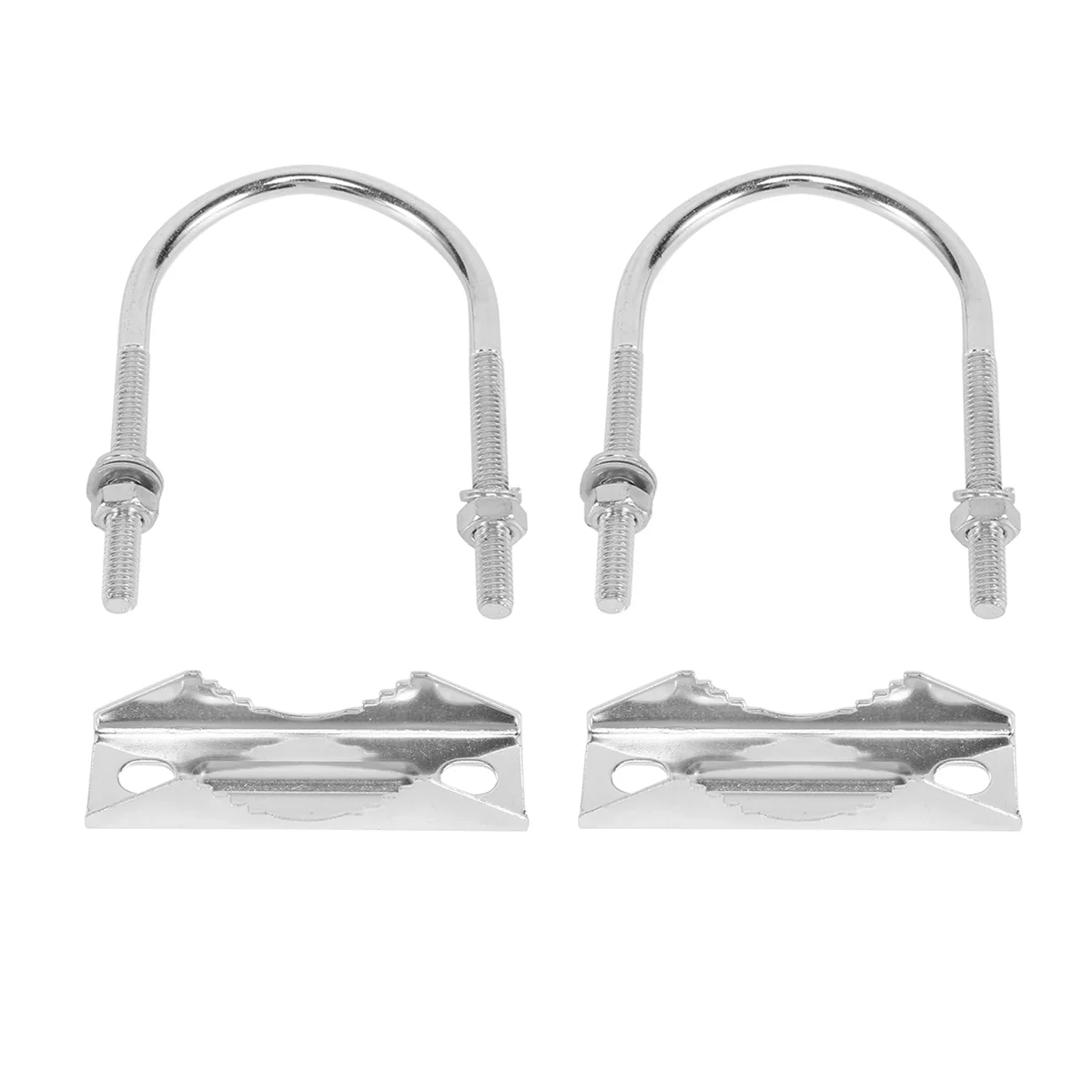 2 PCS Antenna Mount Clamp U-Bolt Mounting Hardware Antenna Mast Clamp V Jaw Bracket for Outside Home Antenna-BLife