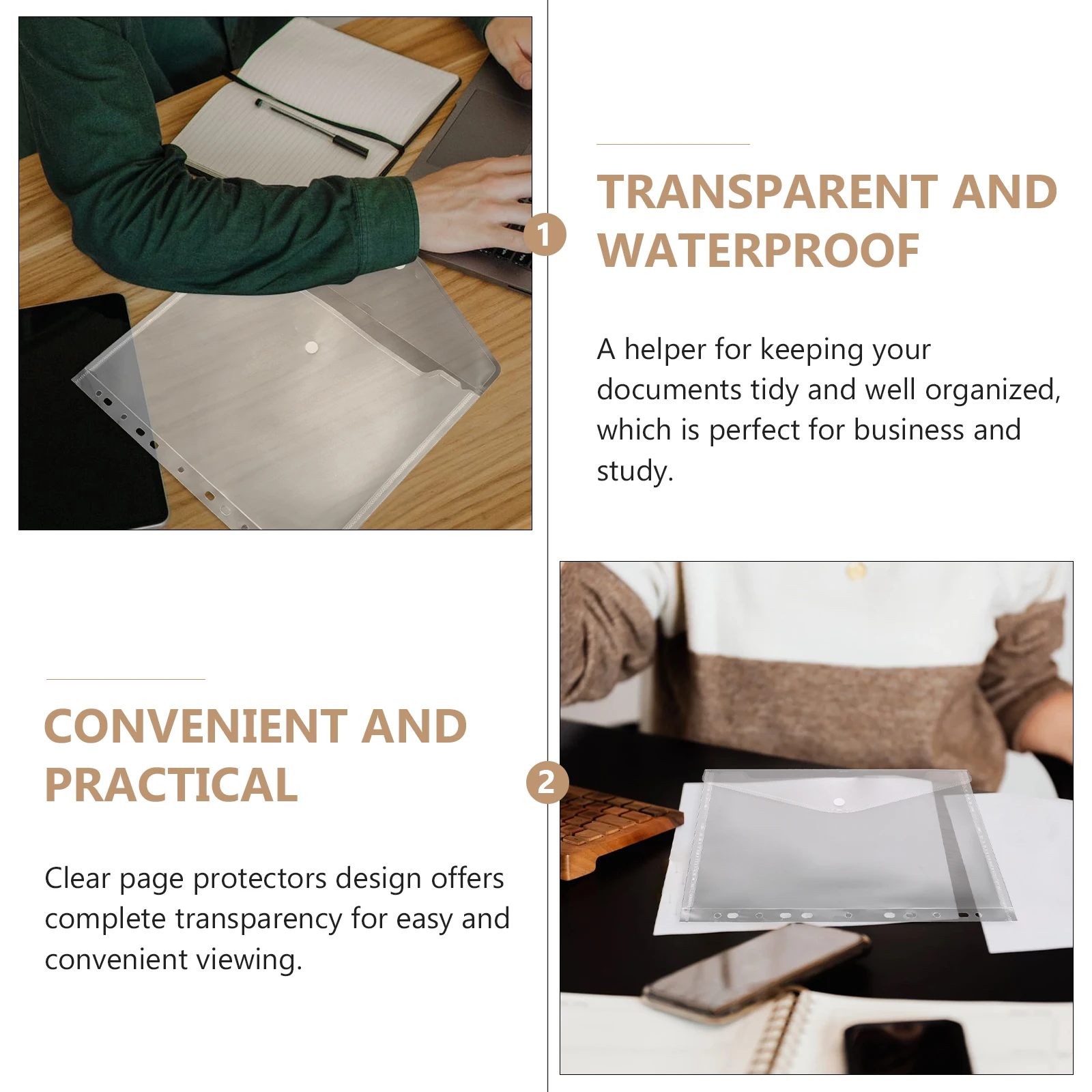 

5 шт. прозрачные защитные пленки для фотографий, водонепроницаемые сумки для файлов формата А4, 11 отверстий, органайзеры для документов, сумки для файлов с отрывными листами