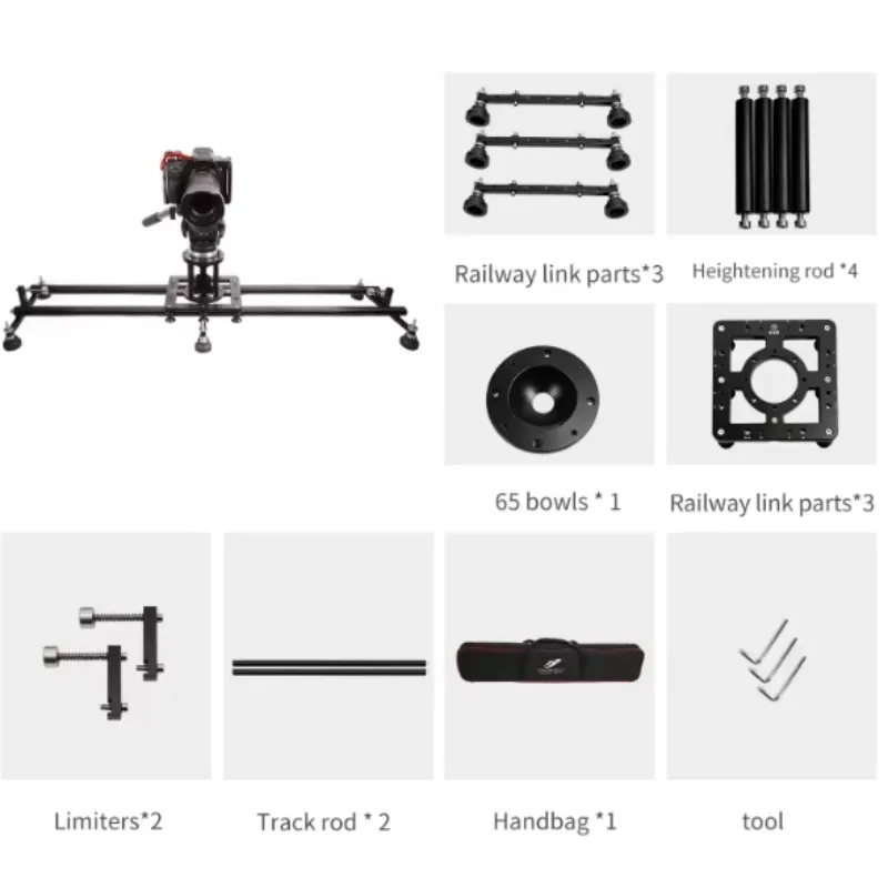 1m Manual/electric Camera Track Can Be Extended Indefinitely With A Stabilizer Electric Gimbal Pre-set Shooting Points Automatic