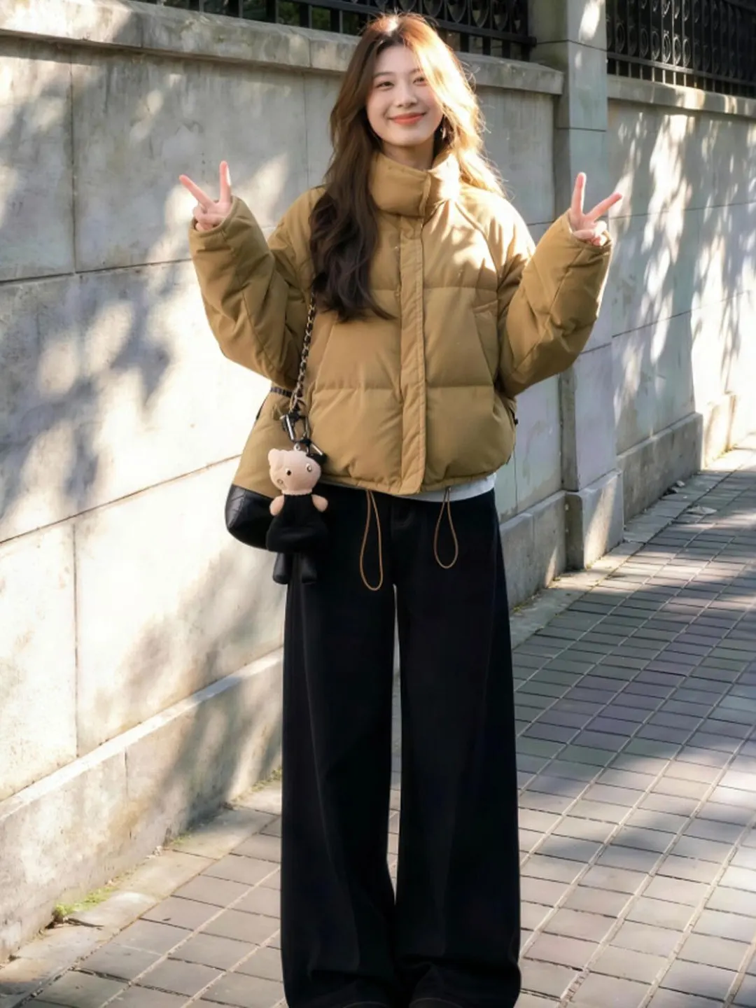 

Корейская короткая хлопковая куртка: уникальная и красивая, модная весенняя верхняя одежда, удобная, свободного кроя, на молнии