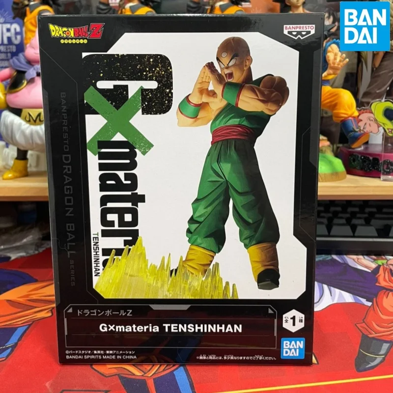 Genuine 18cm Banpresto Dragon Ball Z Gxmateria Tien Shinhan Anime Figure Pvc Garage Kit Collectible Toys Birthday Gifts