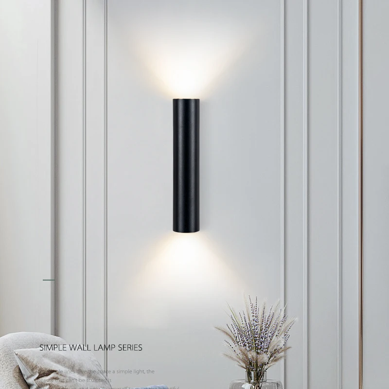 Lámpara de pared LED moderna, candelabros de aluminio, iluminación interior, decoración del hogar para sala de estar, dormitorio, comedor, mesita de