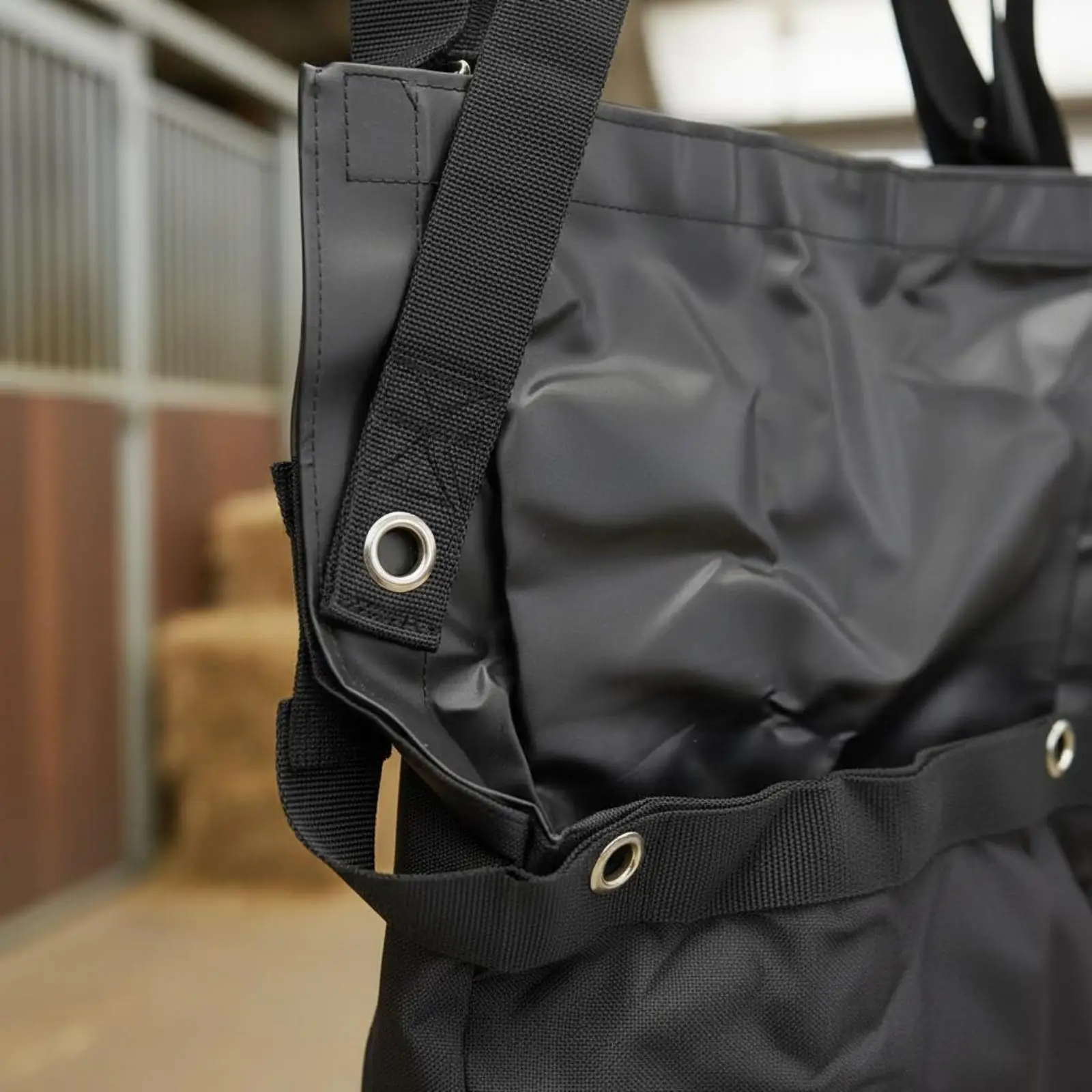 Oxford Cloth Equine Waste Container Adjustable Strap Horse Cleaning Tool Riding Bag for Stable Protection Use