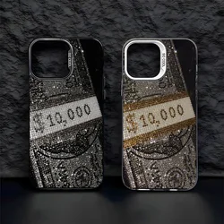 Fashion US Dollar Pattern Phone Case For iPhone 16 15 14 13 12 11 mini Pro Max X XR XSMAX 8 7 Plus Anti Fall Matte Back Cover