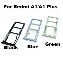 New Sim Card Tray For Xiaomi Redmi A1 + Plus Slot Holder Socket Adapter Connector Repair Parts Replacement