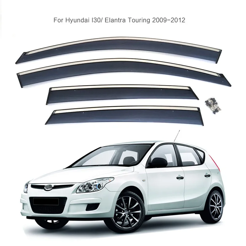 Dedicated for Hyundai I30/Elantra Touring Barrier Window Rain Eyebrow Injection Molded Rain Shield Thickening