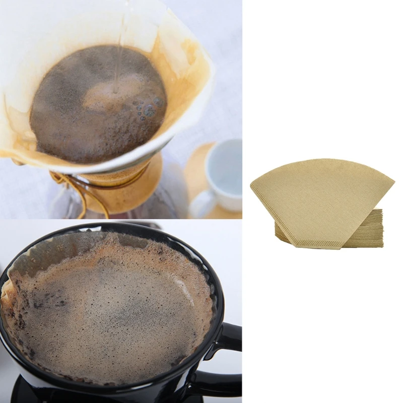 102 Coffee Cup Filter Paper Espresso Machine Mocha Pot Strainer Sheet Dropship