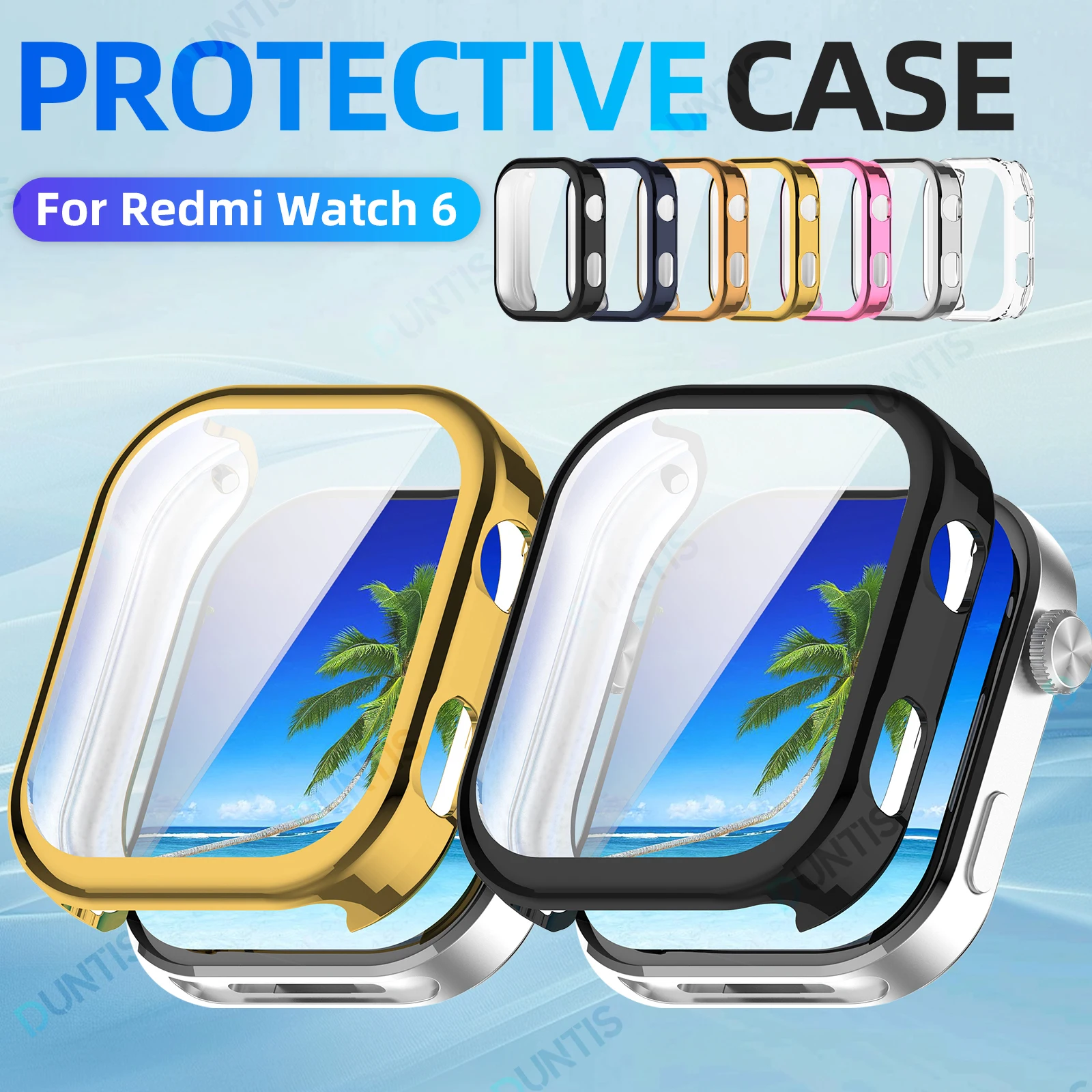 

Screen Protector Case For Xiaomi Redmi Watch 6 Soft Tpu Face Cover All-Around Protective Bumper For Redmi Watch 6 Accessories