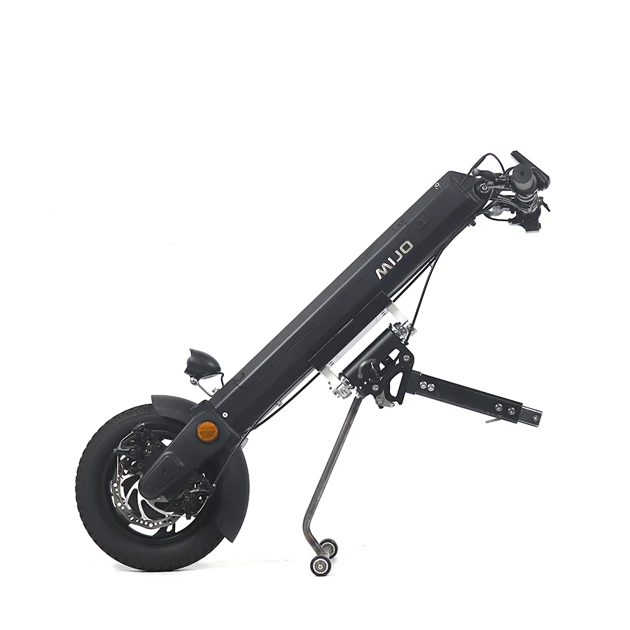 Removable manual wheelchairs for disabled people with electric trailer head installation