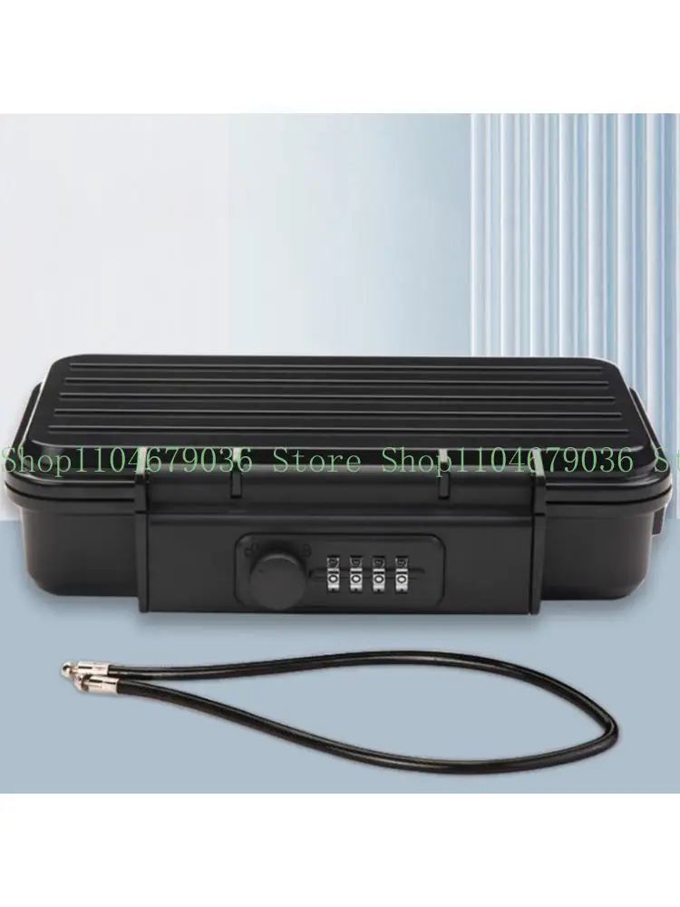 

652F Small Travel Safe Box 4 Digit Combination Lock Not Theft Designs Not Theft Security Box for Cash Valuables Storage