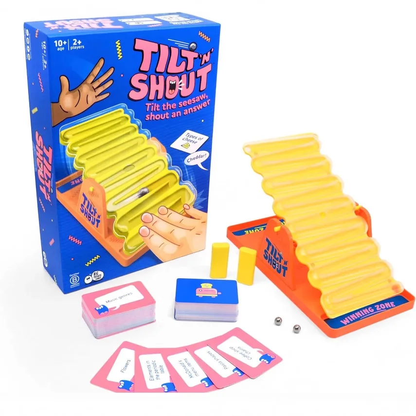

2025 hot selling tabletop game, home board game Tilt'n Shout seesaw