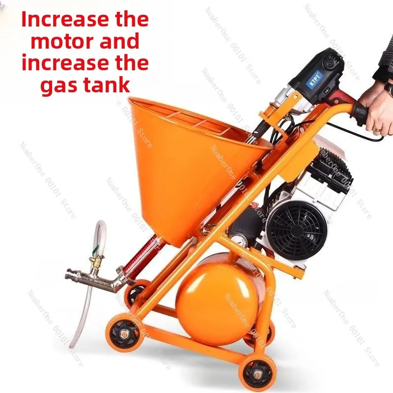 Electric High Pressure Putty Spraying Machine, Multi-Function Cement Slurry Coating Grouting Tool for Construction