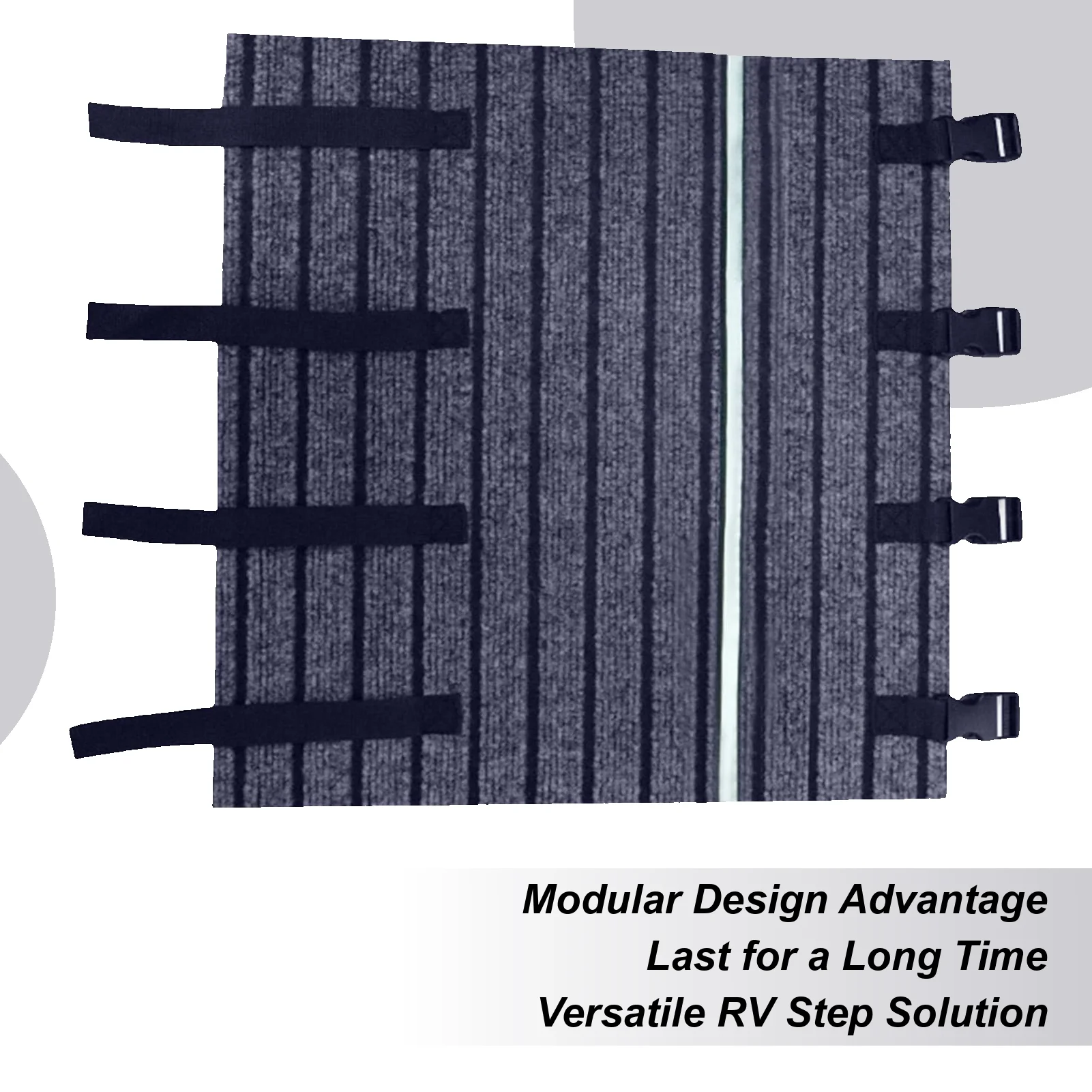 Rv Step Carpet Trailer Step Protectors Replacement Heavy Duty Waterproof Trailer Ladder Pad With Reflective Strip Motorhome