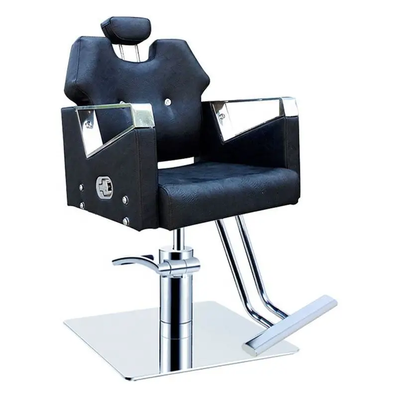

New Hairdressing Chair Barber Shop Hair Salon Special Salon Chair Cross-border Household Simple Rotating Lift Chair Factory Dire