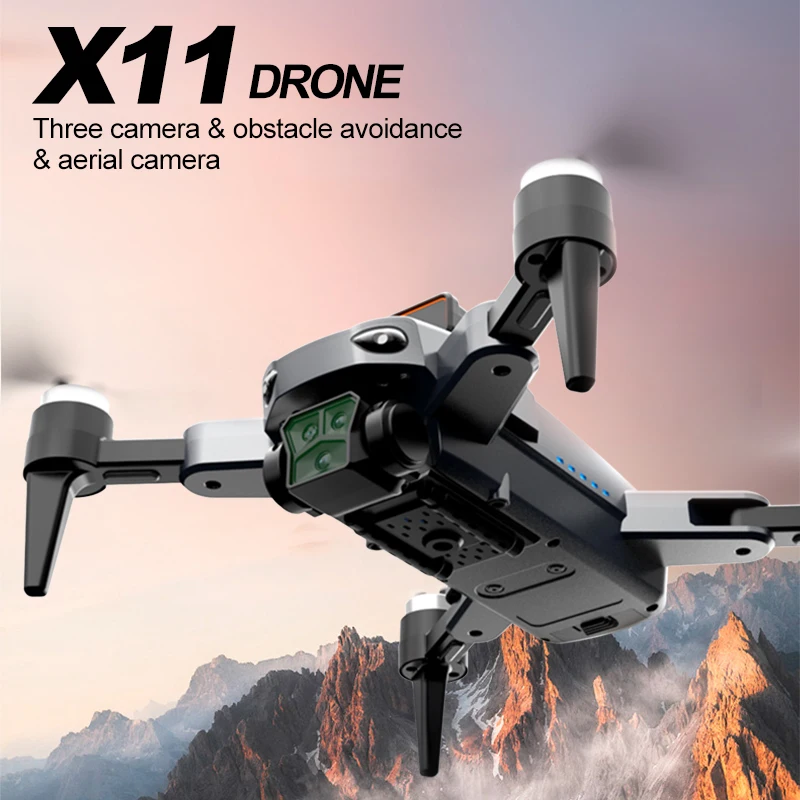 

DWI X11 Дрон HD Hover Бесщеточный двигатель Предотвращение препятствий Местоположение оптического потока Квадрокоптер Аэрофотосъемка Профессионал