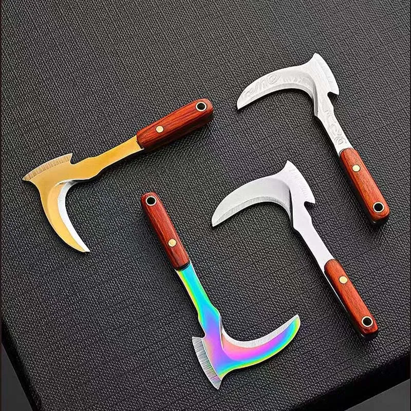 Cuchillo pequeño multiusos con forma de hoz para abrir cajas - imagen 5