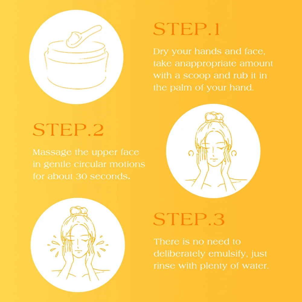 Crema desmaquillante ICVC con vitamina C, 30g, limpiador facial suave para una fácil eliminación de maquillaje