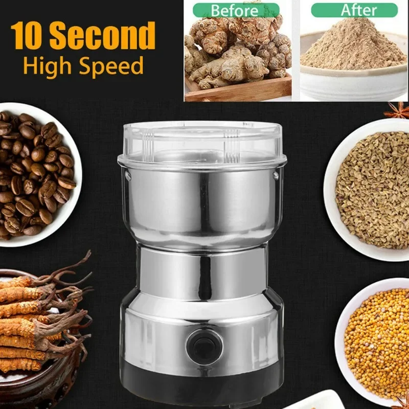 110V-220V Electric Grinder Home Coffee Kitchen Cereal Nuts Beans Spices Grains Grinder Machine Ultrafine Baby Food Pulveriz