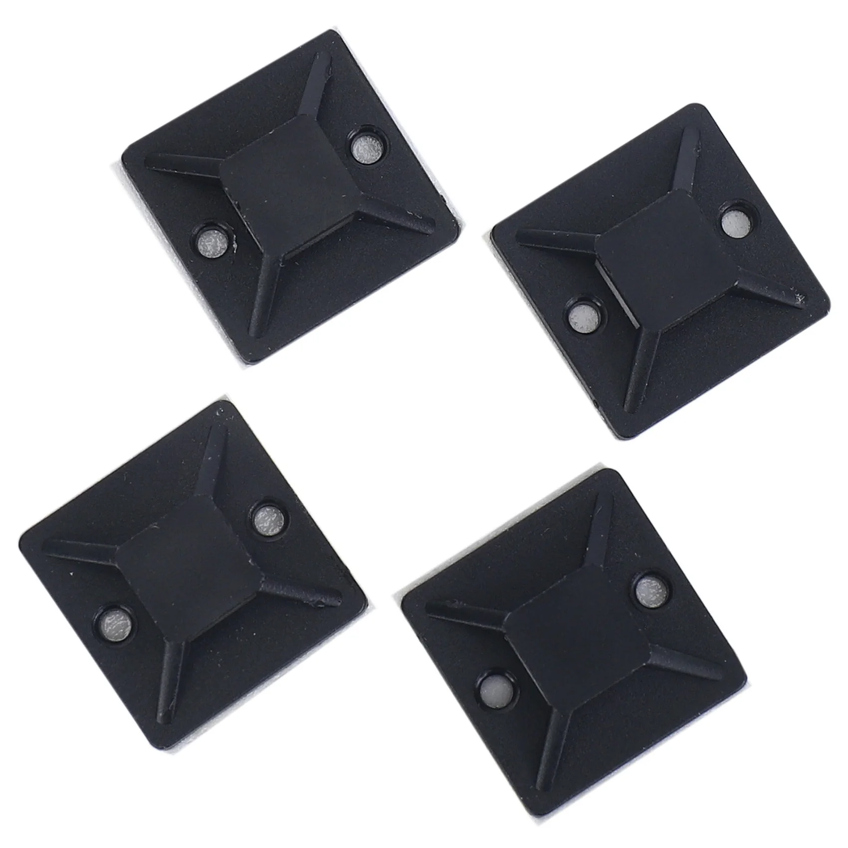 NN89R 100 Pcs Self Adhesive Cable Tie Mount Base Holder 20 x 20 x 6mm