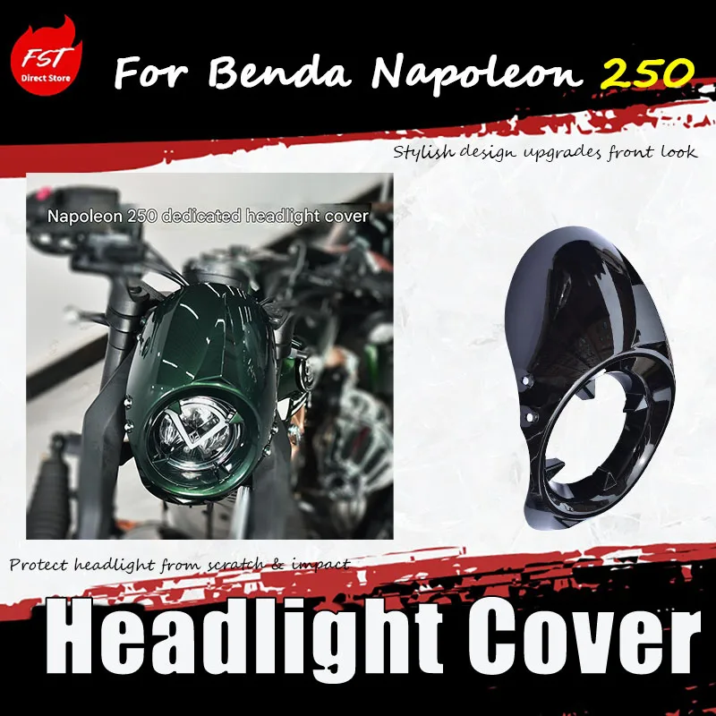 

For Benda Napoleon 250, special modification accessories - front headlight cover Protect headlight from scratch & impact
