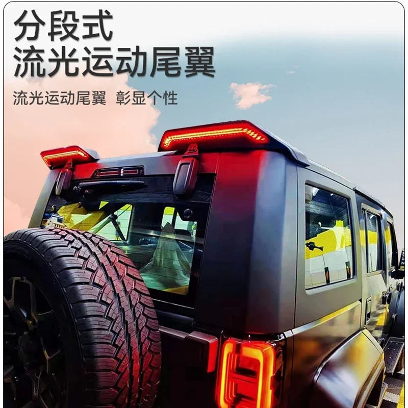 Led Rear Trunk Spoiler Tail Light For Jeep Wrangler JK 2007-2018 Reversing Driving Brake Lamp
