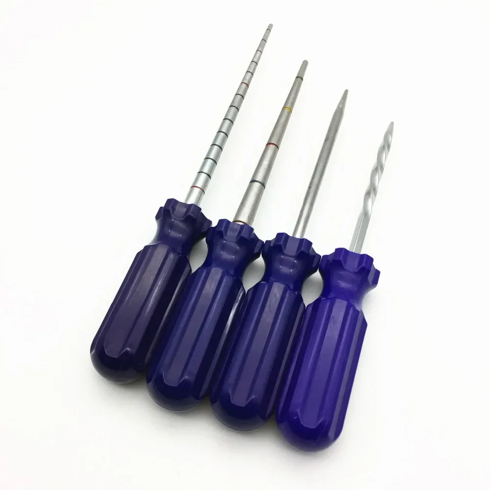 1pc Tire Injury Measuring Tool Long/Short Probe Pointed Awl Spiral Cement Tool Tire Repair Tools Nail Hole Measuring Plug Patch