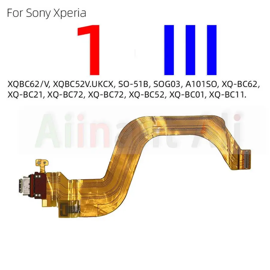 AiinAnt USB Dock Charging Connector Port Charger Flex Cable For Sony Xperia 1 5 10 I II III 2 3 Plus Compact Premium