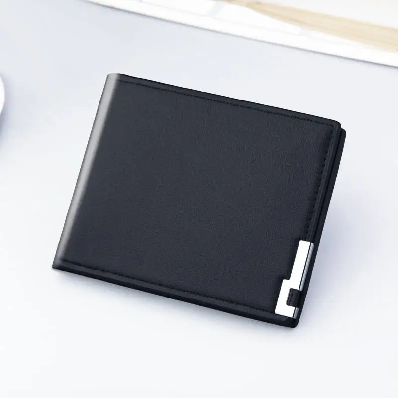 Custom Name Engraved Initials & Name PU Leather Wallet Men Gift for Birthday Card Holder Anniversary Christmas Father's Day Gift