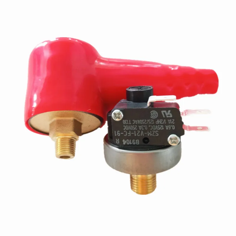 G1/8 G1/4 Vacuum Pressure Switch Control Sensor 16A Booster Pump Negative Pressure Switch with Waterproof Sheath -90-10kpa
