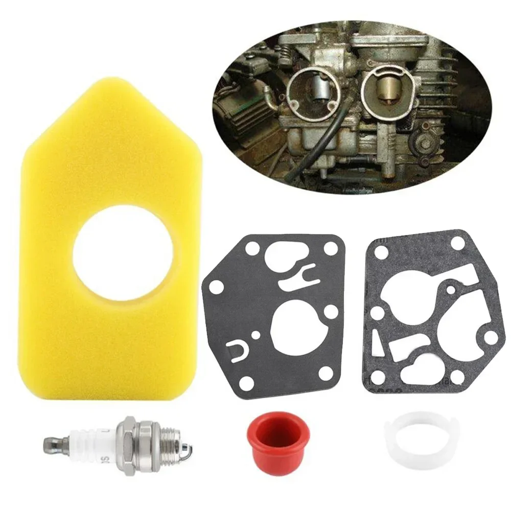 Complete Carburetor Repair Kit with Air Filter and Spark Plug, Suitable for Pulsa Prime Carburetors and Sprint Engines