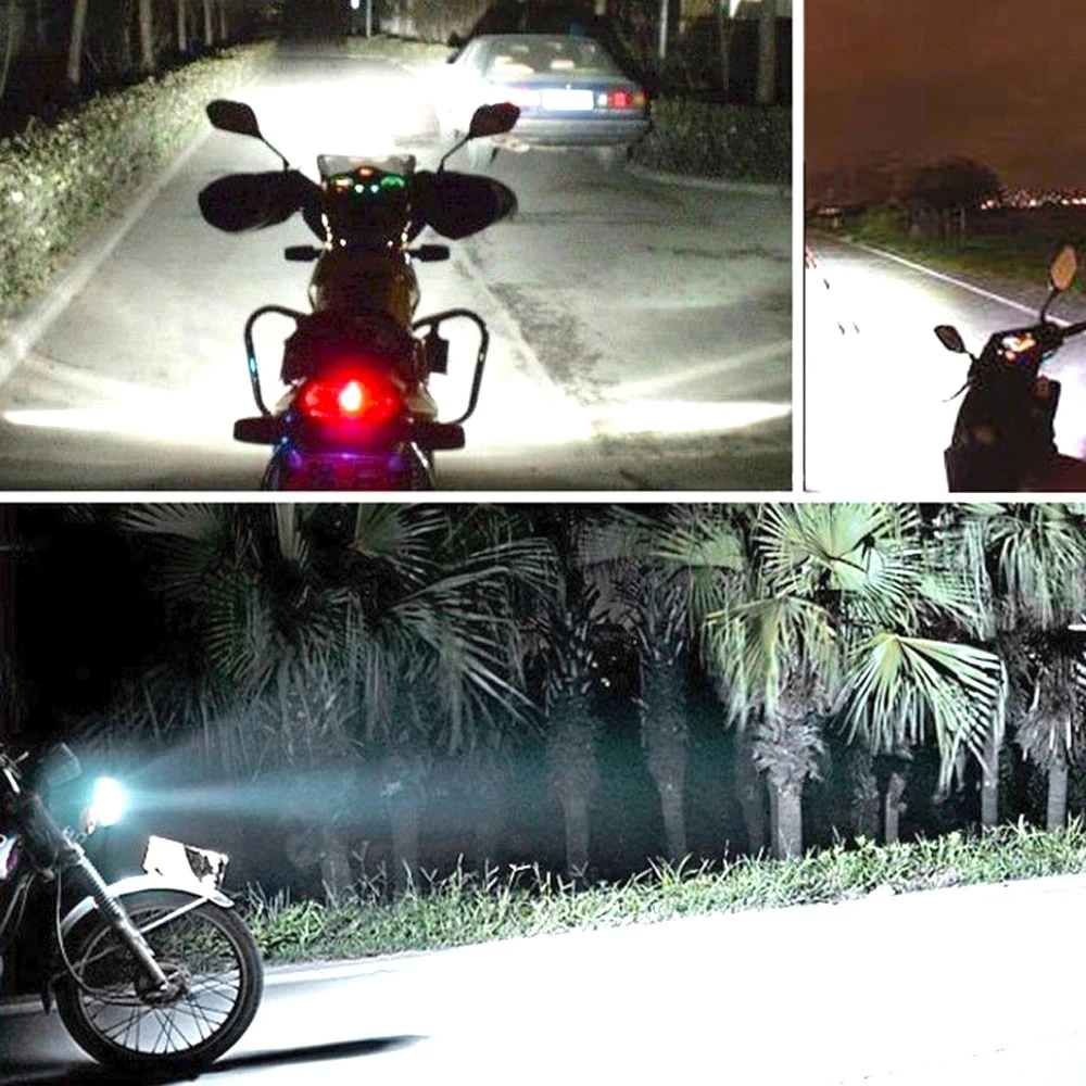 M3max Motorcycle Headlight H4 40W 4000LM LED COB 3 LED High Low Beam Bulbs Moto Headlamp For Motorcycle Light LED AC DC 12V-80V