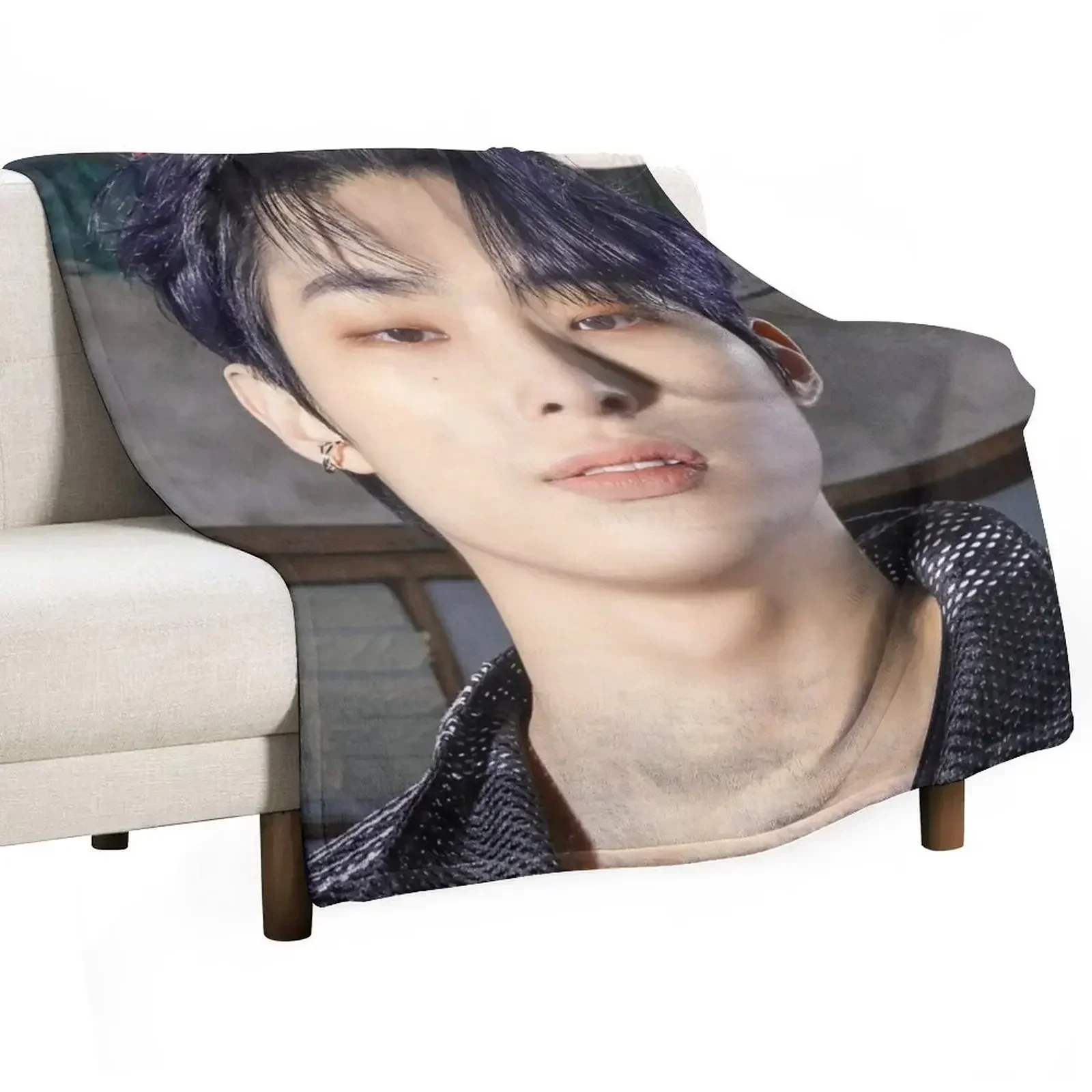 Ateez Mingi Throw Blanket Multi-Purpose Decoratives Blankets