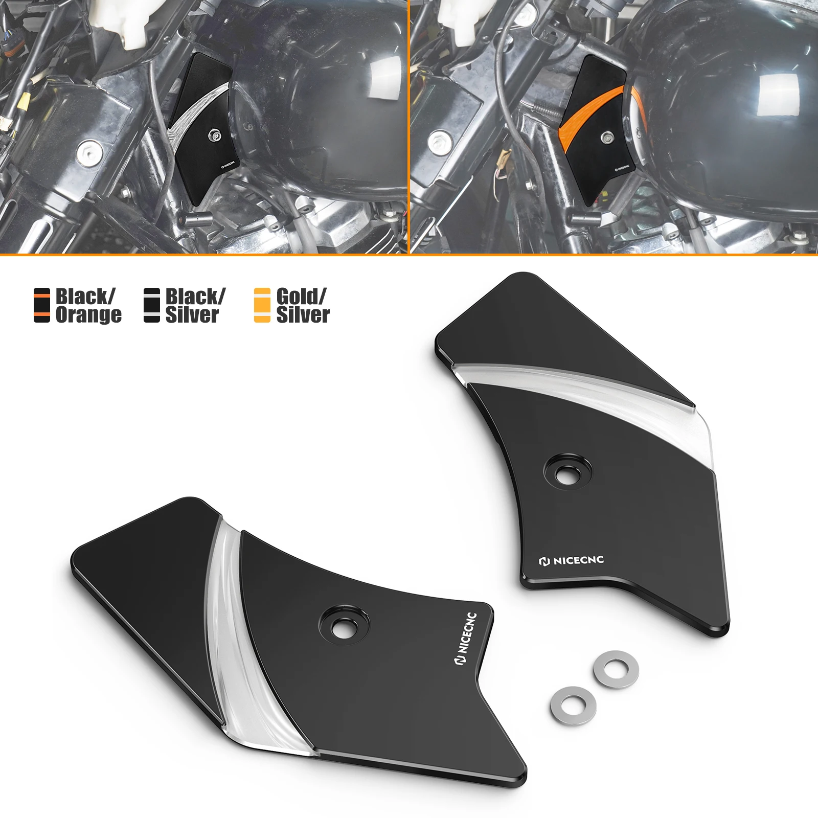 Motorcycle Steering Neck Covers for Harley Road King/Special CVO/Street Glide/Special 2017-2022 Road King Classic FLHRC 17-2019