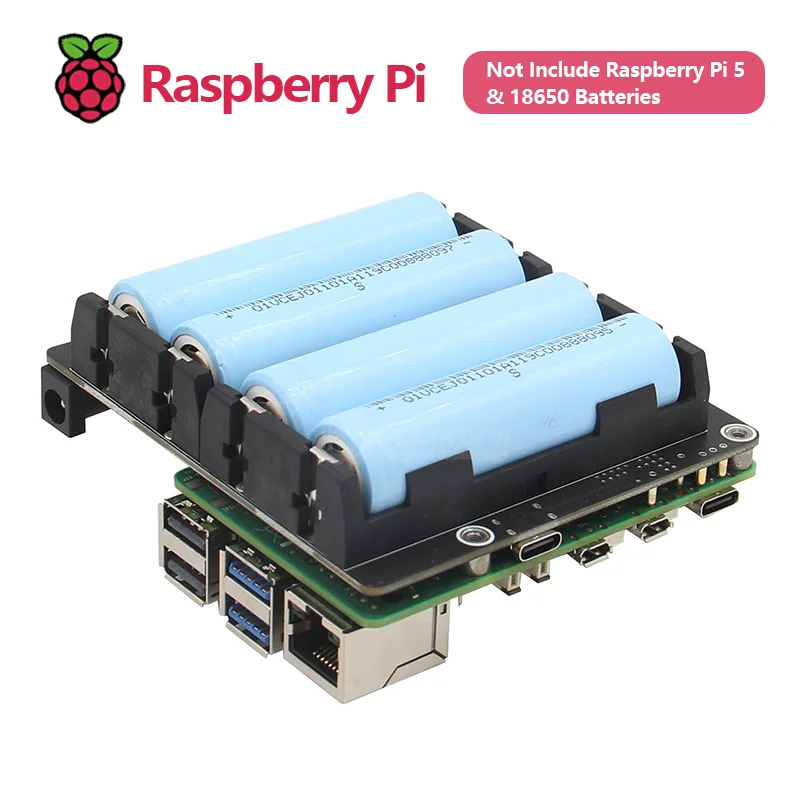 Imagem -04 - Geekworm-ups e Power Management Board com Células 18650 Suporte da Bateria para Raspberry pi X1202