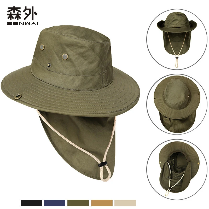 

Солнцезащитная шляпа для мужчин, летняя шляпа от солнца, защита от ультрафиолета для активного отдыха, шляпа для походов и рыбалки, дышащая и быстросохнущая.