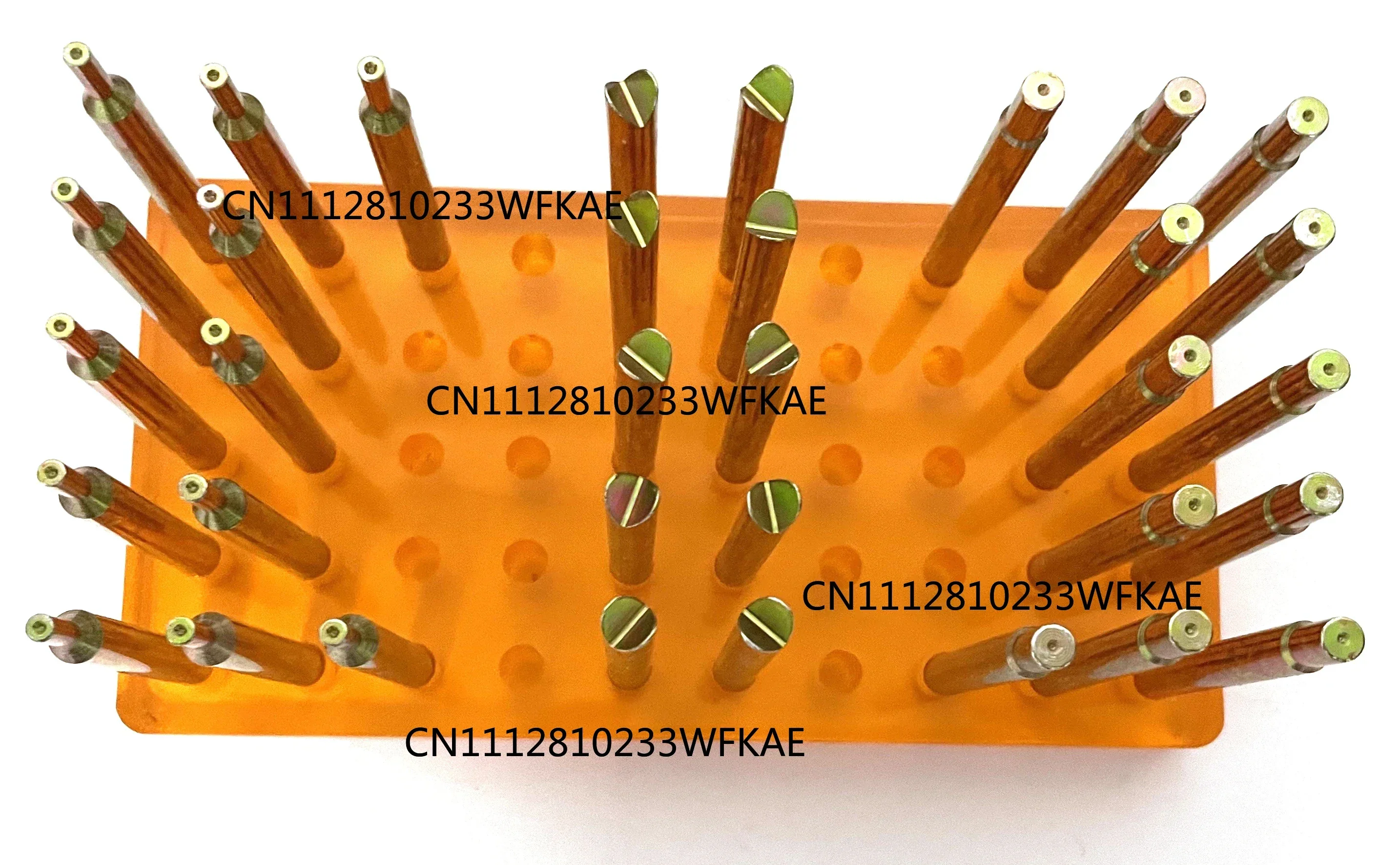 34PCS High Precision Gem Dopsticks Set Diameter 6MM Length 65MM Gemstone Dop Stick with Storage Box Stone Faceting Grinding Tool