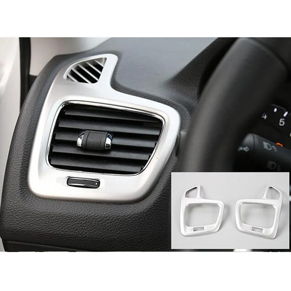 Car Styling Cover Detector Trim Front Side Upper Air Conditioning Outlet Vent For Jeep Compass 2017 2018 2019 2020 2021 2022