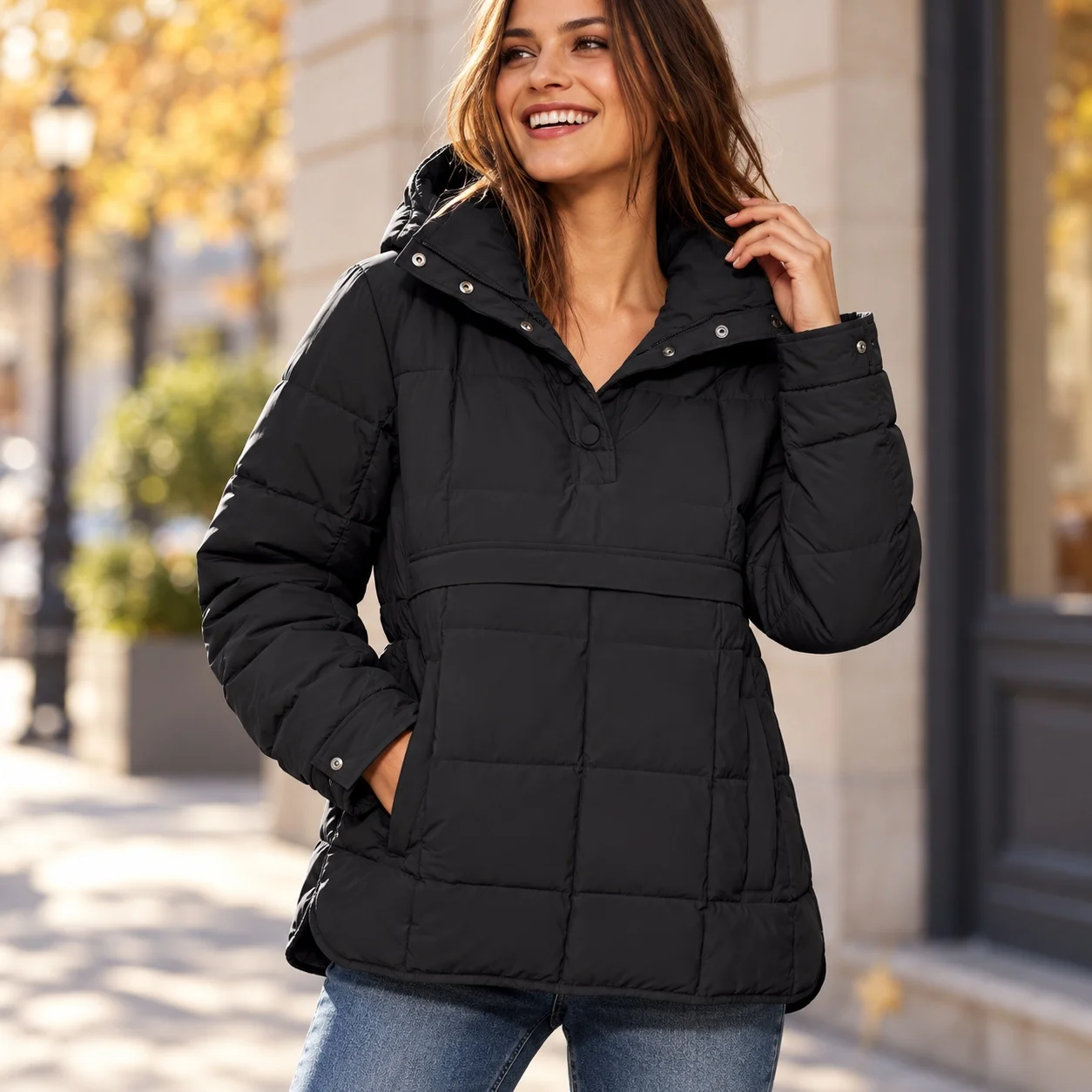 Long Sleeve Casual Coat Regular Length with Commuter Elegant Commuter Thick Regular Sleeve Notched Lapel Spring for Women