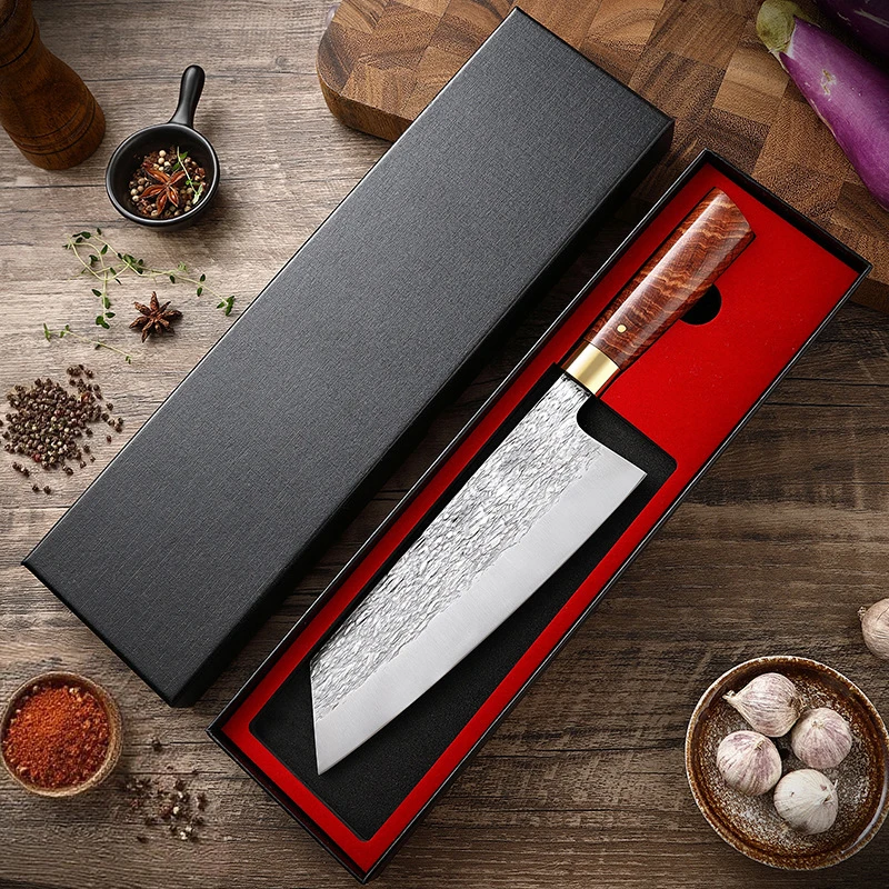 

Professional Japanese kitchen knives, hand-forged high-chromium carbon fish knives, butcher meat slicing knives with gift boxes