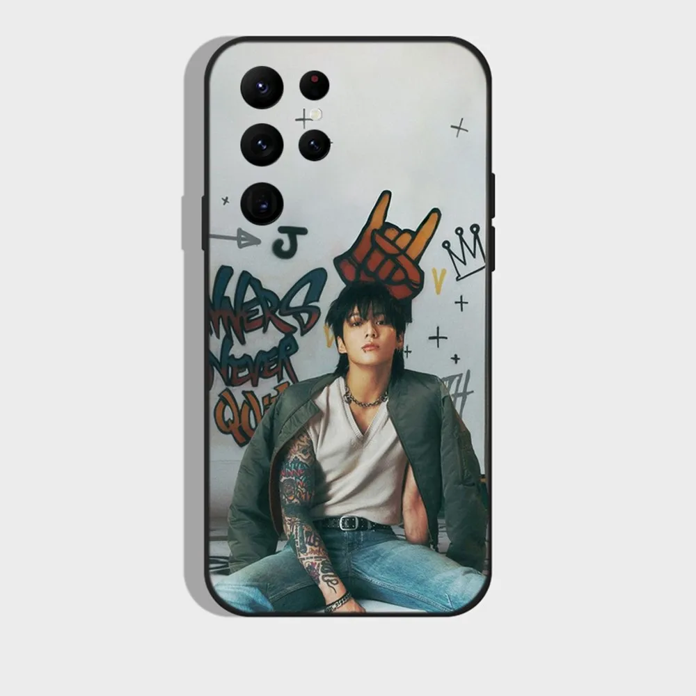 Kpop J-JungkookS Never Let Go Phone Case For Samsung S24,S22 Ultra,S20,S30 plus,S22 plus,S23,S30 ultra 5G Silicone Cover