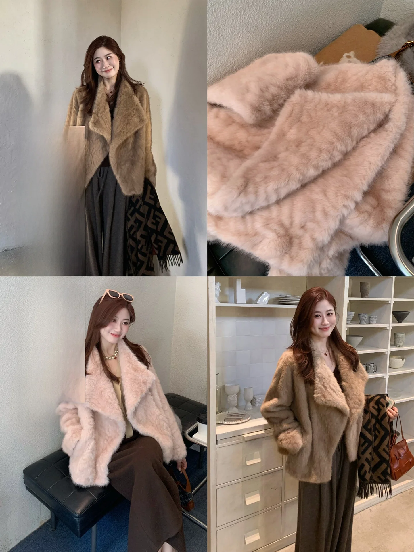 

Утепленная женская зимняя куртка из натурального меха Gentle Rabbit Eco-Friendly: мягкая, короткая, из кожи и меха.