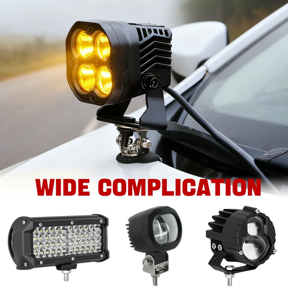4X4 LED Light Bar Mounting Bracket Car Headlight Spotlight Holder Spotlight Bar LED Lights For off Road 4x4 OFF ROAD ACCESORIES image 4