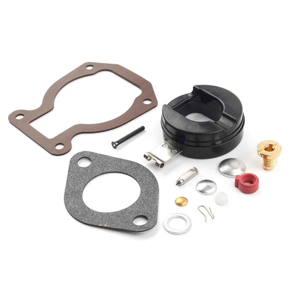 Motorbike Carburetor Carb Kit w/ Float For Johnson Evinrude 9.9 HP 15 HP 1974-1988 398453 398452 391305 439072 391937